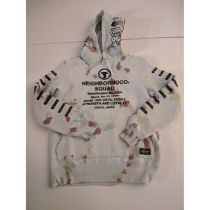 Neighborhood Tokyo Japan Squad Tie Dye Hoodie Mens Medium Graphic Streetwear